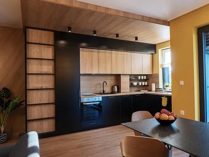 Bold colors in the interior